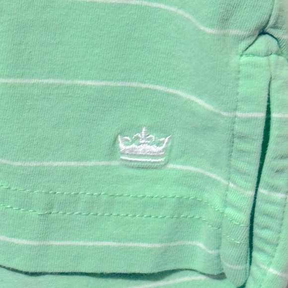 Peter Millar Seaside Wash Light Green Striped Golf Polo Shirt Size Large - Picture 4 of 9